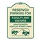 Signmission Reserved Parking for Faculty and Visitors Unauthorized Vehicles Towed Away, A-DES-TG-1824-23103 A-DES-TG-1824-23103 - alternate 1